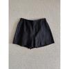 Verão bi em!!! Tecido de Linho Roupeiro para Acordar Shorts Finos Simples de Duas Cores Calças Casuais Femininas de Cinco Pontos