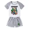 Conjunto de Ropa de Verano Nuevo 2026 para Niños, Niños y Niñas, Pantalones Cortos Ajustados, Camisetas de Manga Corta, Pantalones Cortos, Conjunto Casual Deportivo de Dos Piezas para Niños