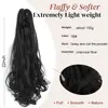 Comercio Exterior Transfronterizo Pelucas Europeas y Americanas Trenzadas, Coletas para Mujer, Cabello Largo Rizado, Extensiones de Coleta con Clip Invisible, Trenzas, Al por Mayor en Stock