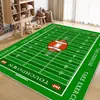 Tapete de Campo de Futebol Transfronteiriço Decoração de Sala de Estar Tapete de Brincar Esportes Internos Antiderrapante Resistente à Sujeira Resistente ao Desgaste Fácil de Limpar Tapete de Brincar