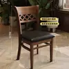 Mesas y sillas de cafetería, tienda de té de leche y postres, pastelería, sillas de comedor de madera maciza, restaurante occidental, bar, tetería, mesas y sillas de comedor comerciales