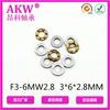 Akw Encore Rodamiento F3-6M W2.8 3*6*2.8mm Rodamiento de Empuje Plano