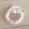 Laços de Cabelo de Pelúcia Rosa Estilo Creme Cabelo de Cordeiro Outono e Inverno, Doces e Fofos Dupla Cauda de Cavalo Menina Desenho Animado Acessórios de Cabelo Atacado