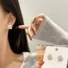Pendientes de Plata de Ley S925 Estilo Coreano Simples de Nicho Elegantes Personalizados para Mujer Nuevos Pendientes de Gama Alta Pendientes de Perla Venta al por Mayor