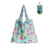 Bolsa de compras plegable en stock creativa bolsa de compras portátil transfronteriza poliéster 190T bolsa de compras de supermercado con estampado al por mayor