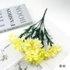 Simulação 7-fork dália buquê plantas aquáticas transfronteiriças calêndula flores falsas decoração para casa arranjo de flores fotografia pequenos ornamentos