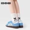Calcetines Negros con Lazo para Mujer, Calcetines Blancos Absorbentes de Sudor hasta Media Pantorrilla para Primavera y Verano, Calcetines Holgados Dulces Japoneses Grises, Estilo Delgado de Verano