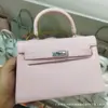 Bolsa Kelly Segunda Geração Padrão Palmeira 2026 Modelo Novo Bolsa Feminina de Alto Padrão Mini Bolsa de Mão Bolsa Transversal Texturizada para Mulheres