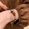 Pulseira de Segurança Ambar Maillard Trançada com Contas Atacado Design Estilo Étnico Retrô Joia Pulseira para Mulheres