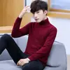 Suéter pullover de otoño para hombre camisa base coreana para hombre abrigo de cuello alto suéter ajustado para hombre MT023