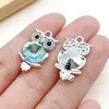 Sal Marina Aleación Azul Corazón Mariposa Luna Pentagrama Colgante DIY Pulsera Hecha a Mano Collar Accesorios de Joyería