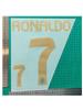 23-24 Riad Visitante Ropa Infantil A 7#RONALDO Estampado de Número y Letra Número Pasta de Transferencia Térmica