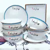Cuencos de Ramen Lanzhou Chinos, Platos, Vinagreras, Frascos de Chile, Cuencos de Ramen de Res Estilo Nuevo, Vajilla Comercial de Cerámica para Tienda de Fideos