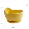 Venda direta Tigela e Colher para Bebê louça de silicone grau alimentício tigela para suplemento alimentar colher de silicone com cabo de madeira infantil tigela com ventosa infantil