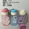 Botella de agua deportiva con pegatina DIY, taza de mano creativa resistente a caídas, tapa de moda, botella de agua sellada, venta al por mayor RS-201934