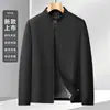 Colección Otoño 2026: Chaqueta con Cuello Alto para Hombre, Adecuada para Hombres de Mediana Edad, Casual de Negocios, Cómoda para el Trayecto Diario, Ropa Exterior a Prueba de Viento