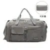 Bolsa de Viaje Plegable de Gran Capacidad, Ligera, Sencilla, Informal, para Deportes, Yoga y Fitness, Bolsa de Equipaje de Doble Espalda con Separación de Seco y Húmedo