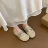 Zuecos Casuales sin Cierre para Mujer Verano 2026 Nuevo Estilo con Aumento Interno de Altura, Suela Gruesa, Estilo Birkenstock, Medias Pantuflas de Punta Cerrada para Uso en Exteriores