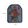 Figura de proa bordada tai chi para servir às pessoas sem maldade gancho e argola lei feng emblema de tecido para mochila variedade