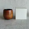 Xícara de Chá de Madeira Simples Restaurante Casa Alça Caneca de Café Presente Copo de Madeira Ziziphus Spinosae Criativo Pequeno Copo de Água