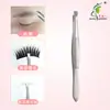 Pinzas para depilar cejas al por mayor Pinzas planas oblicuas de acero inoxidable para depilar cejas Pinza para cejas antideslizante duradera Pinza para cejas electrochapada