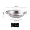Plato para sombrero de paja de acero inoxidable vintage en stock, plato para platos de restaurante, plato hondo, plato para pasta, plato para ensalada personalizado, plato para cena estilo occidental al por mayor