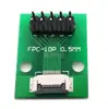 Placa adaptadora de cable flexible FPC de 10 pines FFC a enchufe directo de 2.54, con conectores de paso de 0.5 ya soldados en la PCB