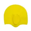 Gorro de natación de silicona gorro de protección para los oídos de silicona gorro de silicona con forma de gota de agua fabricantes mayoreo silicona pura silicona gorro plano