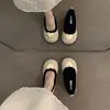 Zapatos Planos Redondos de Lunares Estilo Coreano con Lazo para Mujer, Nuevos Elegantes Zapatos de Ballet Otoño 2025