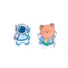 Broche Fofo Desenho Animado Pingente de Mochila Alfinete Meninos e Meninas Astronauta Lembrancinha Emblema Alfinete de Roupa Acessórios