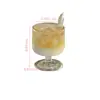 Copa de Vidrio Retro de Tallo Corto de Nicho, Copa de Cóctel de Alta Estética, Copa para Bebidas, Taza para Té de Frutas, Taza para Americano Helado