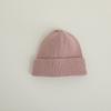 Gorro de lana de punto con forro polar para niños, estilo coreano, color caramelo, para bebés, niños y niñas, ideal para otoño e invierno.