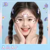 Pegatinas para Cejas de Niños Pegatinas de Tatuaje de Conejo Maquillaje Facial Pintado con Caricaturas de Rendimiento Dopamina Pegatinas de Maquillaje Patrones Lindos