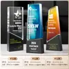 Trofeo Creativo de Madera Maciza y Cristal Hecho a Medida Premio de Alta Gama para Empleados Campeones, Competición, Reunión Anual y Premios de Honor