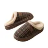 Pantuflas de algodón para mujer transfronterizas, cálidas para otoño e invierno, adecuadas para parejas, suela gruesa de EVA, antideslizantes, cómodas para uso en casa, mantienen los pies calientes en invierno, también disponibles para hombres