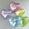 Ins18 pulgadas color gelatina cristal color amor globo de aluminio boda fiesta de cumpleaños decoración propuesta globo flotante de helio