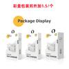 Cargador de teléfono móvil de carga rápida PD65W transfronterizo 5V2.4A regulaciones europeas y americanas PD 3USB adaptador multipuerto cabezal de carga