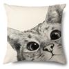 Amazon Transfronterizo Más Vendido Artículos para el Hogar Funda de Almohada de Gato de Dibujos Animados Cojín Lumbar para Coche Funda de Cojín para Dormitorio Venta al por Mayor de Fábrica