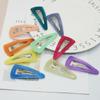 Pinza BB estilo coreano gota de agua grande color Famoso de Internet diy combinar y combinar acrílico conjunto de mujer pinza para el pelo color caramelo pinza BB