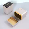 Latas de Té Blanco Cuadradas 125g Hojalata Selladas Latas de Té Caja de Embalaje Dos en Uno suit Mayoreo