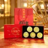 Año de la Oveja Moneda de Oro Moneda Conmemorativa Lámina de Oro Imitación Cinco Bendiciones Llegan Seguro Banco Saludo de Año Nuevo Regalo Fábrica Venta al por Mayor