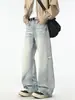 Ropa para Hombre Maple House / Primavera 2026 Nueva Marca de Moda Americana High Street Talla M Corte Holgado Jeans Ligeramente Acampanados Pantalones Largos para Hombre
