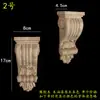 Madera maciza madera europea calcomanía de talla de madera pilar capitel viga soporte pared de fondo armario gabinete pasillo apertura mate cabeza de flor decorativa ménsula