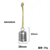 Bestseller internacional: Sino de Natal de ferro estilo vintage, sino de ferro retrô com tubo redondo e design na cor bronze antigo, sino novo