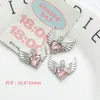 Dulce y Linda Femenina Rosa Diamante Aleación Diamante Colgante Colgante DIY Pendientes Collar Pulsera Joyería Accesorios