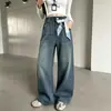 Jeans de Primavera y Otoño para Niñas 2026 Nuevos Casuales Estilo Coreano Pierna Recta Pantalones de Mezclilla con Lazos para Niñas Mayores Modernos
