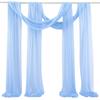 Arco de Velos de Boda Decoración Set de 2 Piezas Diseño de Lugar de Boda al Aire Libre Cortina de Tela Colgante Decoración de Boda