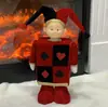 Boneco Coringa de Poker Preto Vermelho Adorável Fantasioso Decoração para Casa para Sala de Estar, Quarto e Sala de Jogos Acentos SY#SH5748