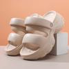 Zapatillas de suela gruesa para mujer, para verano, para exteriores, antideslizantes, transpirables, con plataforma y suela de pastel, resistentes al desgaste, de EVA, para playa y pies antiolores.