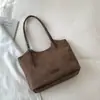 Bolsa Simples, Grande Capacidade, Bolsa Saco Feminina para Trabalho e Deslocamento, Nova Bolsa Tote Versátil, Bolsa de Ombro Fashion e Casual